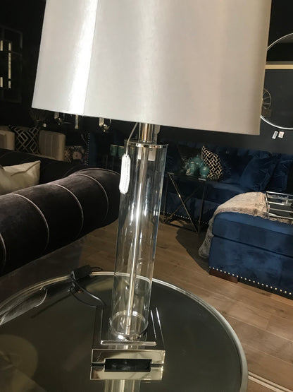 Chelsea Chrome and Glass Table Lamp