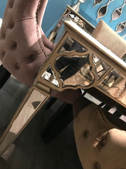 Marrakech Mirrored  180 cm Dining Table REDUCED TO CLEAR  Instore purchase for collection .