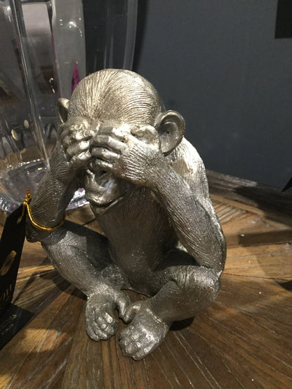 Silver monkey 3 options 8 “ see no evil etc
