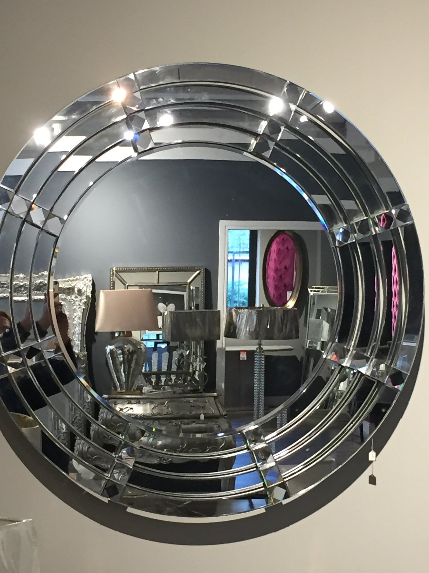 Le Cirque large round mirror reduced to clear INSTORE