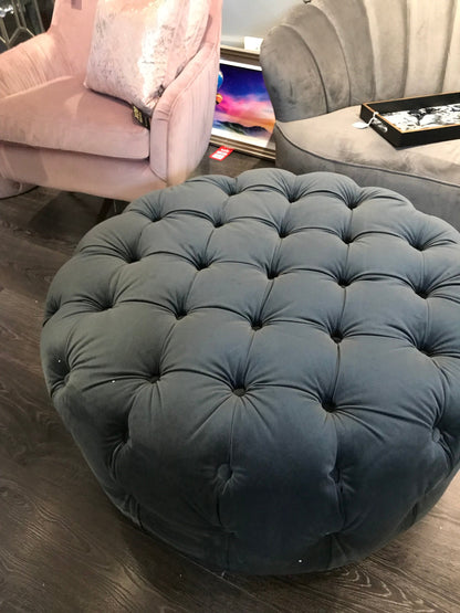 Darby footstool  in grey or berry Instore purchase only /collection