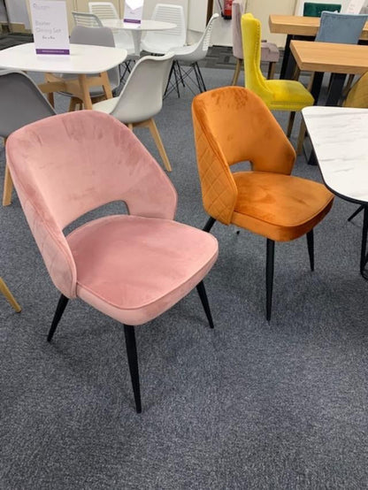 Sachs dining chair velvet set of2 or  4 reduced . Pay and Collect instore