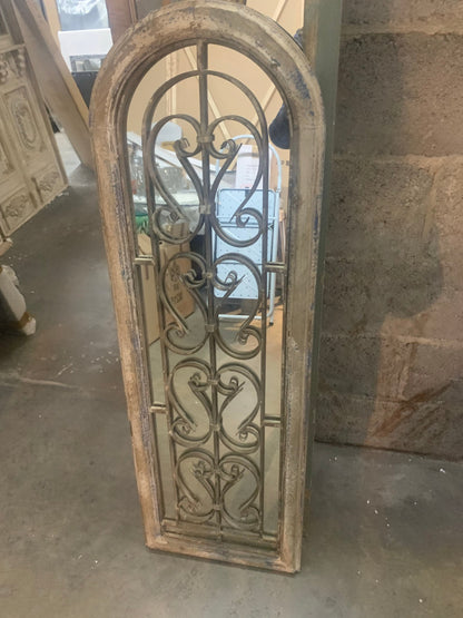 Antiqued arch Door rustic Gothic  mirror for Collection only
