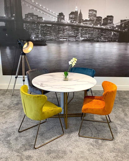 Signature velvet Bar Stools  with metal leg for collection only