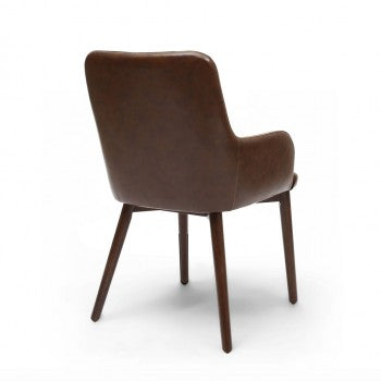 Set of Sidcup tan leather chairs  Half price click n collect