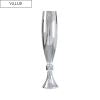 Large silver glass vase 95 cm