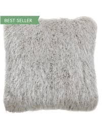 Value.  filled Glittered  Shaggy Cushion White